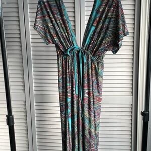Elegant Multicolor Maxi Dress